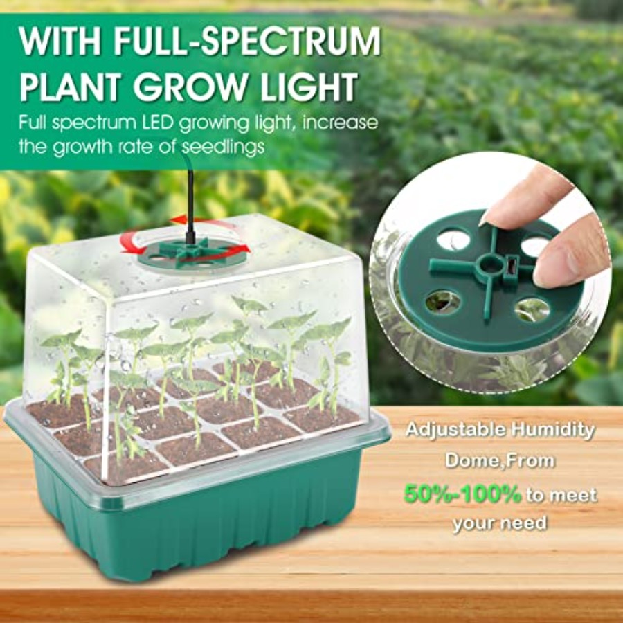 Seed Starter Tray with Light,  - Humidity Dome Kit incelemesi ve fiyatı