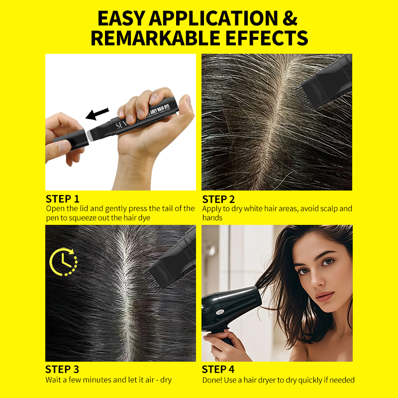 Temporary Hair Dye Pen Comb In - Root Stimulator Liquid incelemesi ve fiyatı